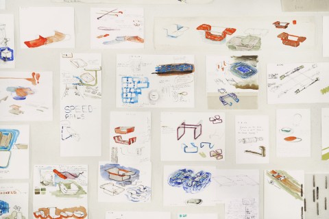 Saché Workday Drawings (detail),| 2004